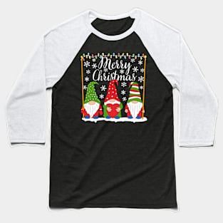 Gnomes Merry Christmas Baseball T-Shirt